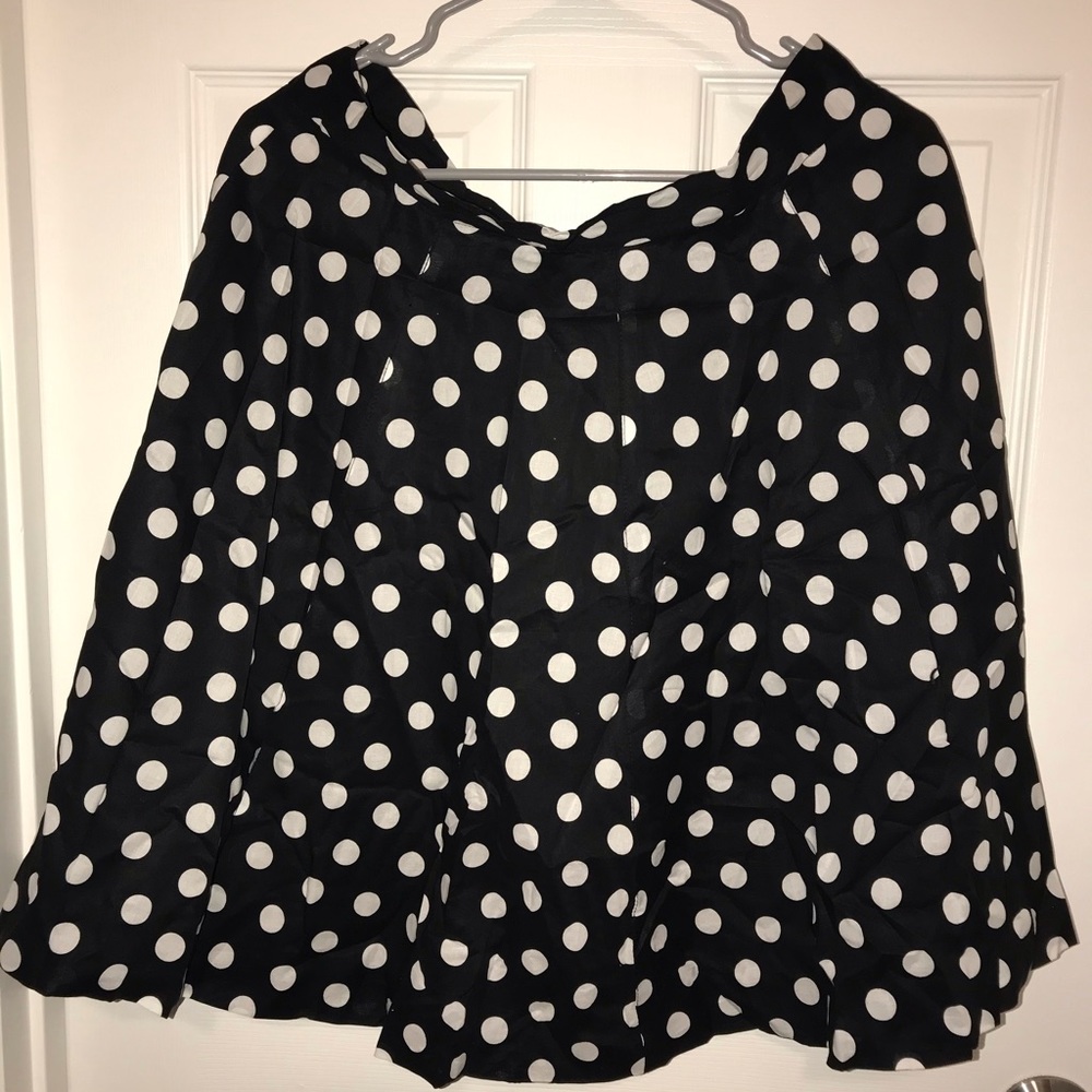 Polka dot circle skirt